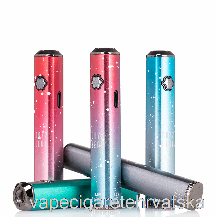 Vape Cigarete Dazzleaf Squarii Bottom Twist 510 Baterija Purple Splatter